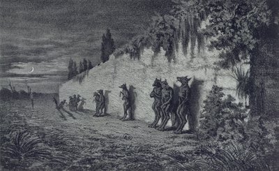 Lobisomens, ilustração para &39;Legendes Rustiques&39; por George Sand (1804-76) 1858 de Maurice Sand